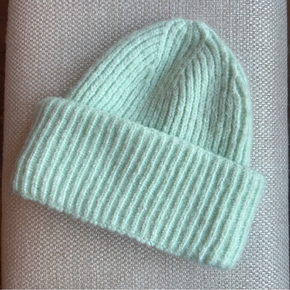 Free People Mint Green Knit Hat